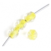 Fire Polished 4mm Crystal, Yellow Lined